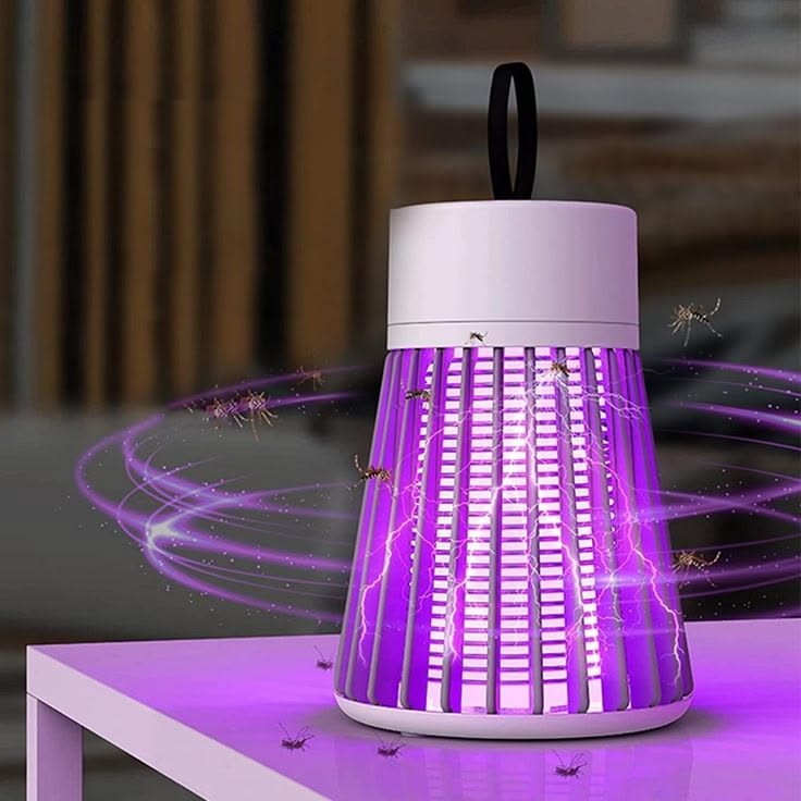 Rechargeable UV Mosquito Killer Lamp – Electric Insect Zapper Trap with LED Light